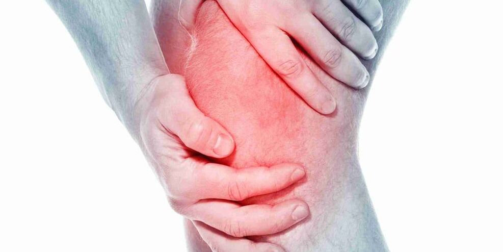 Nyeri dina bent atanapi lempeng lempeng mangrupikeun gejala arthrosis tina gabungan dengkul